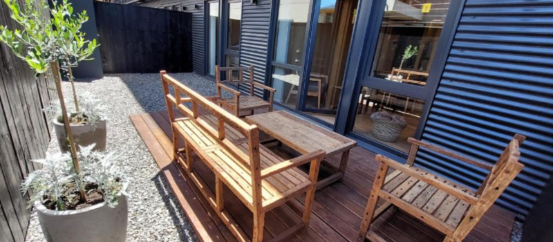 Barbacoa Jardin Y Zona De Picnic Para Disfrutar Alquiler Departamento Hermoso 2 Ambientes Con Amplio Jardin En El Centro De Sma 6v5