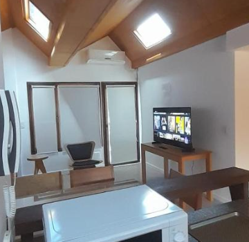 Cocina Totalmente Equipada Sala De Estar Tv De Alquiler Departamento Edificio Calderon Uf33 En San Martin De Los Andes Neuquen Argentina