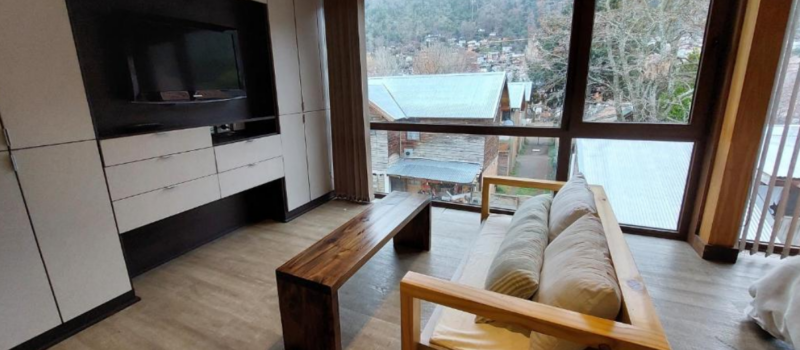 De La Calle Principal Con Facil Acceso A Alquiler Calido Monoambiente Con Entrepiso Todo Equipado 3pax 17v1 San Martin De Los Andes Neuquen