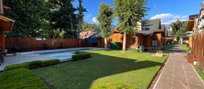 Piscina Climatizada Al Aire Libre Banera De Hidromasaje Aparthotel Torres Del Sur San Martin De Los Andes Neuquen