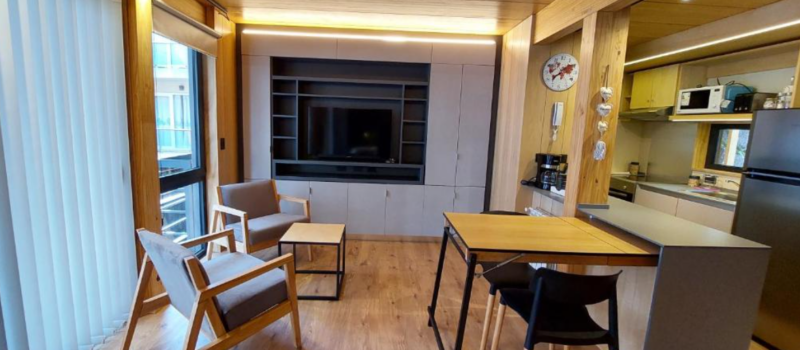 Y Muebles De Madera Creando Un Ambiente Acogedor Alquiler Departamento M Moreno 1176